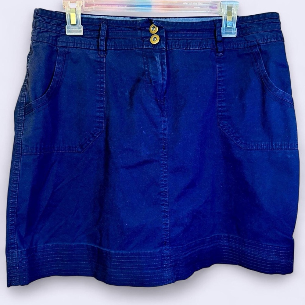 Per Se Indigo Denim Skirt
